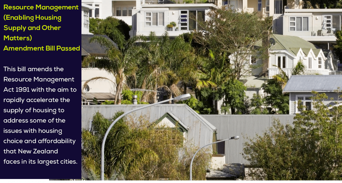 Resource Management (Enabling Housing Supply and Other Matters