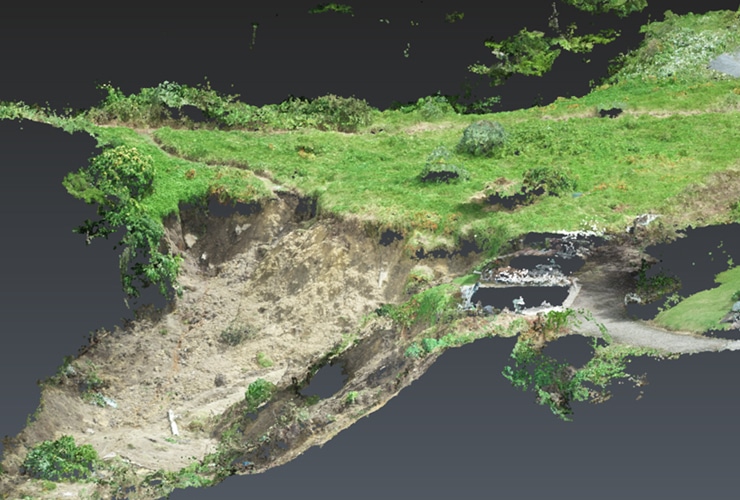 Slip 3D Point Cloud - Slip Remediation - Services for slip damage to your property