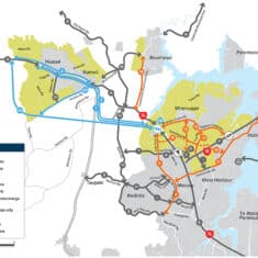 Strategic transport network - West Auckland