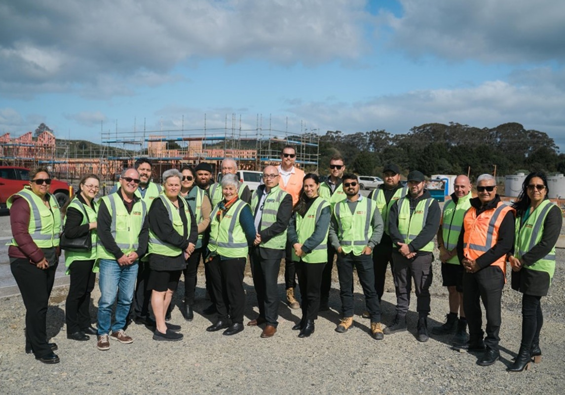 Ngati Hine Board onsite - The Moerewa Social Housing Initiative