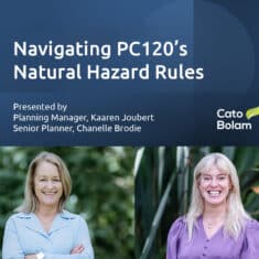 Free webinar on Plan Change 120's Natural Hazard Rules.