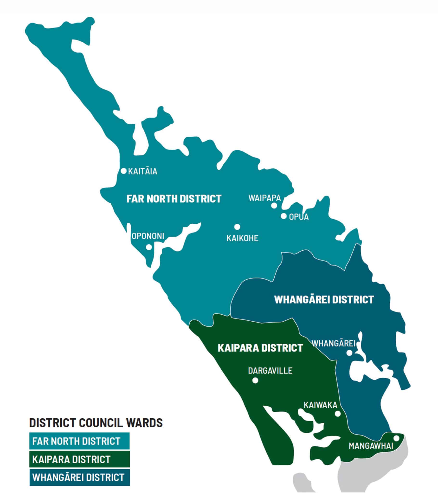 Northland District Council Wards 2026